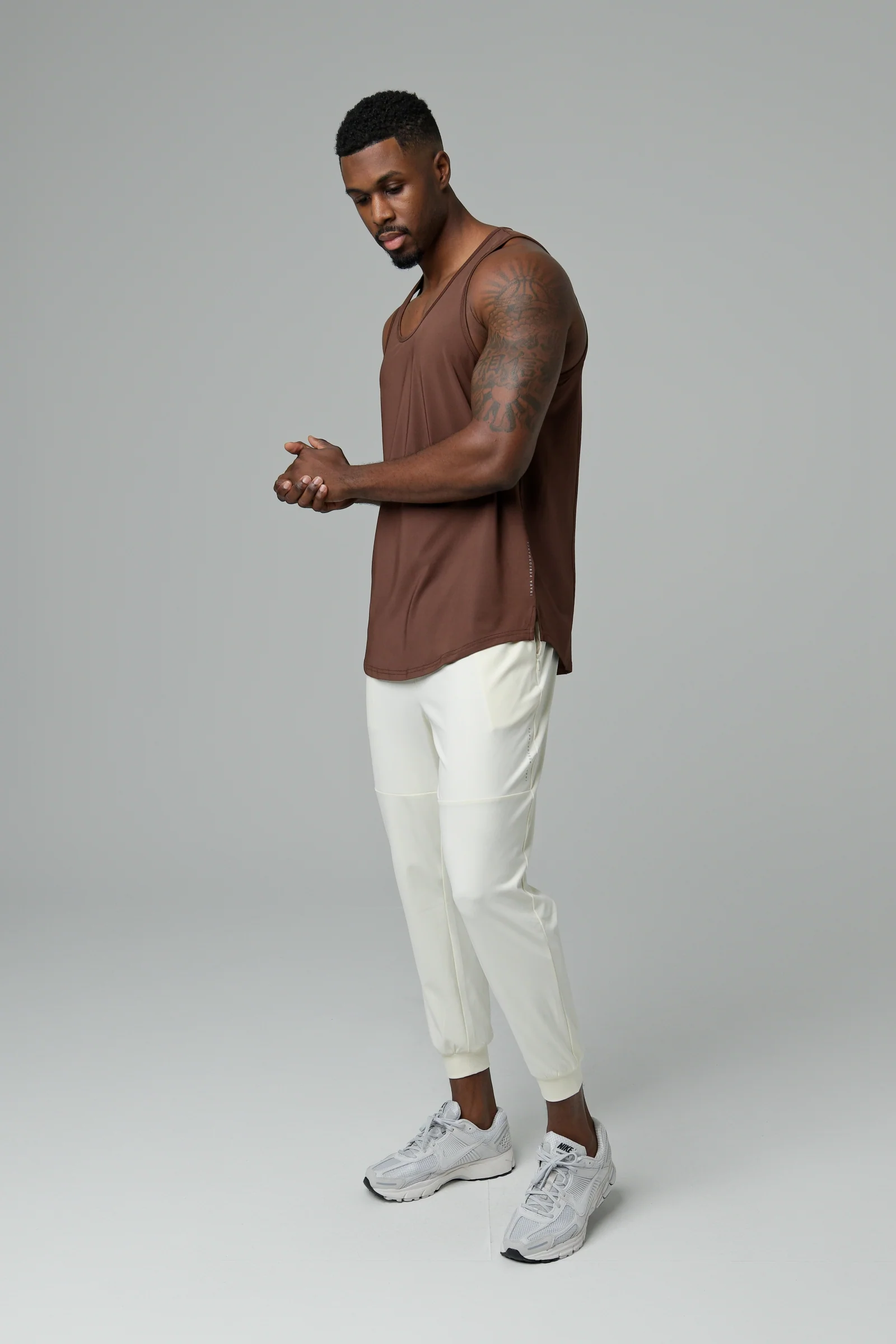 FREEFORM TANK TOP - COFFEE - Image 5