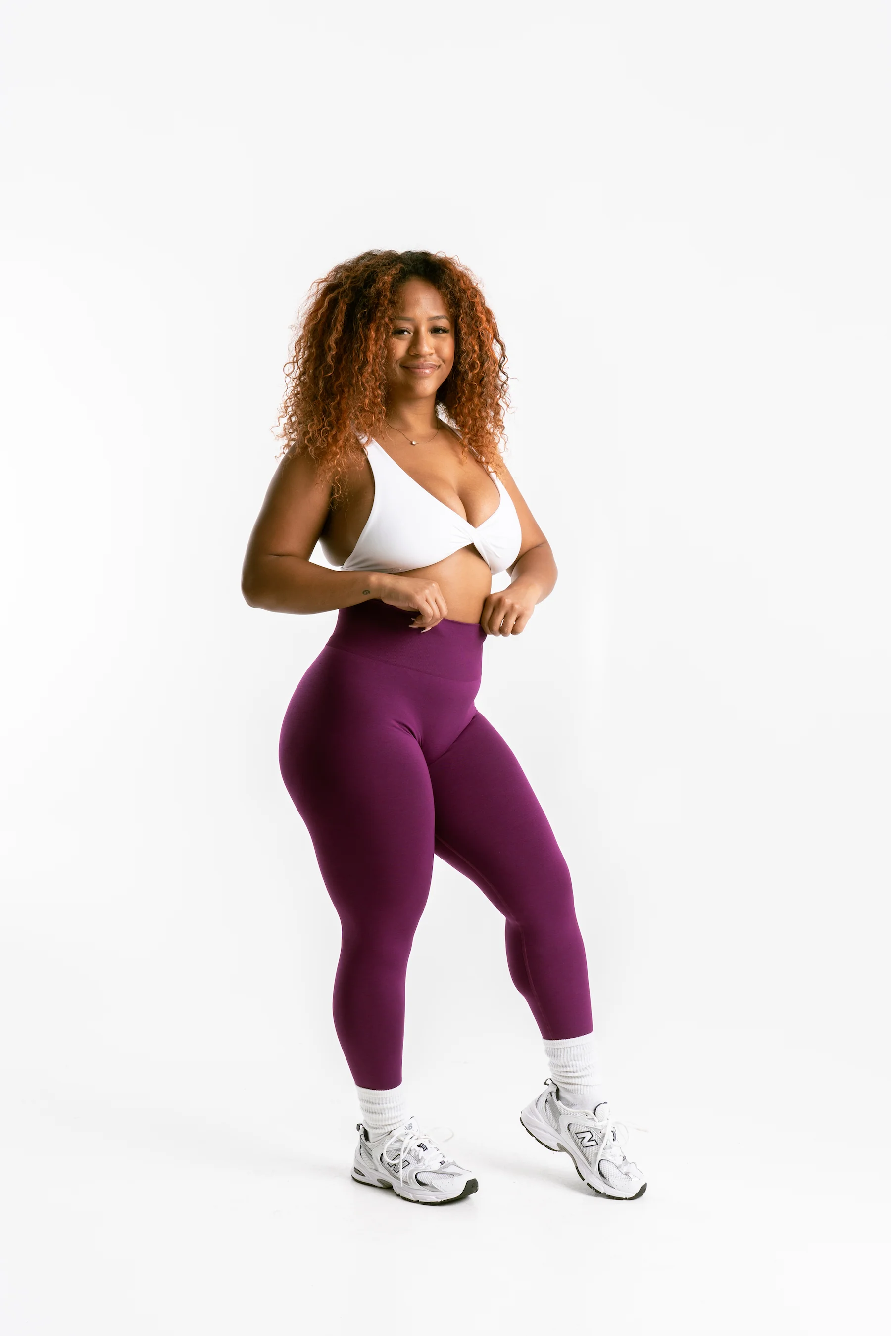 STELLA LEGGINGS - PLUM - Image 5