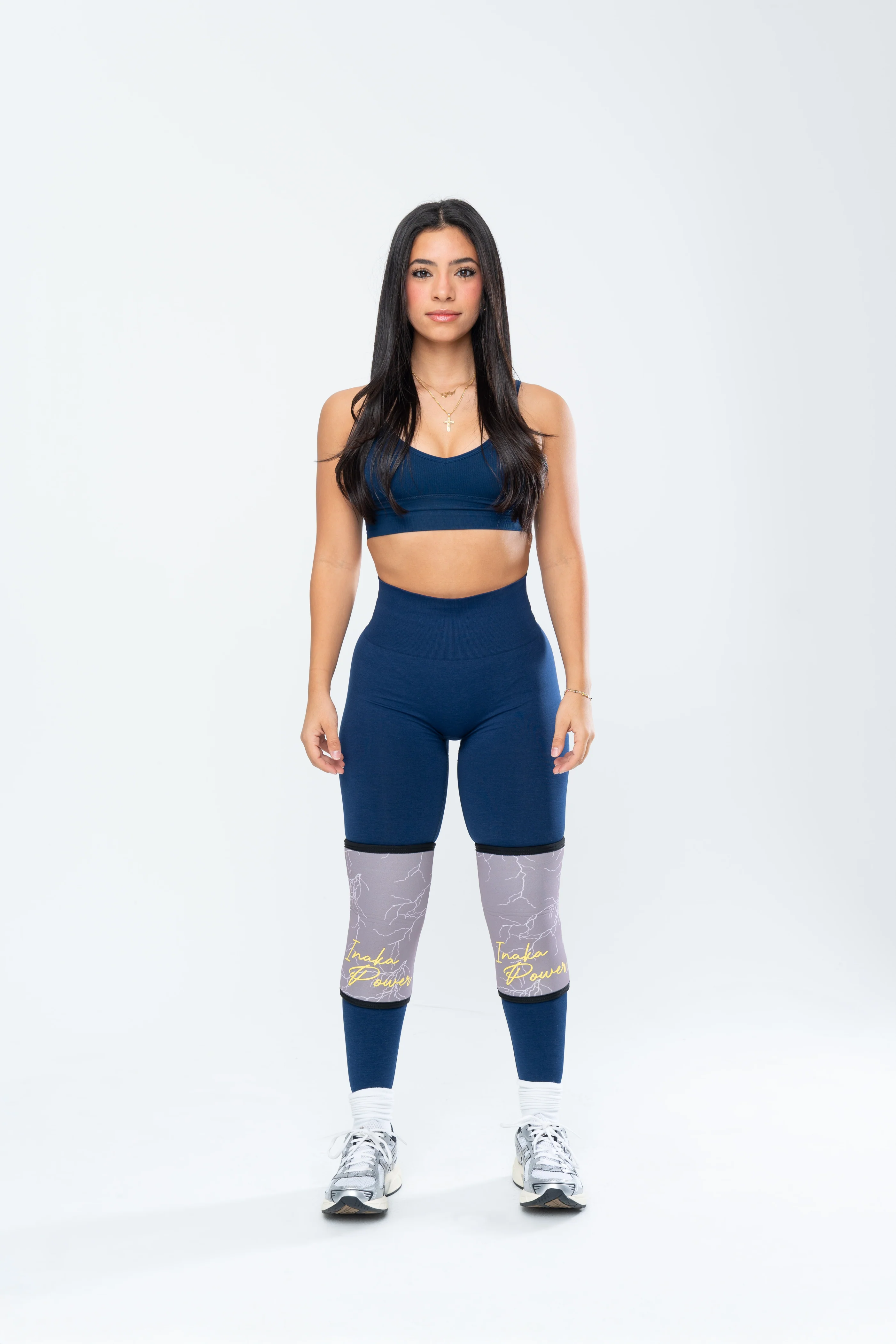 KNEE SLEEVES - TAN/PINK LIGHTNING - Image 3